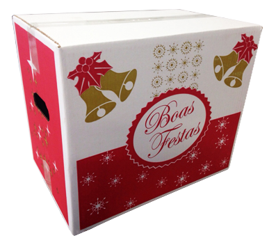 Produto - Caixa para Cesta de Natal | Goiaspel - Embalagens de Papelão